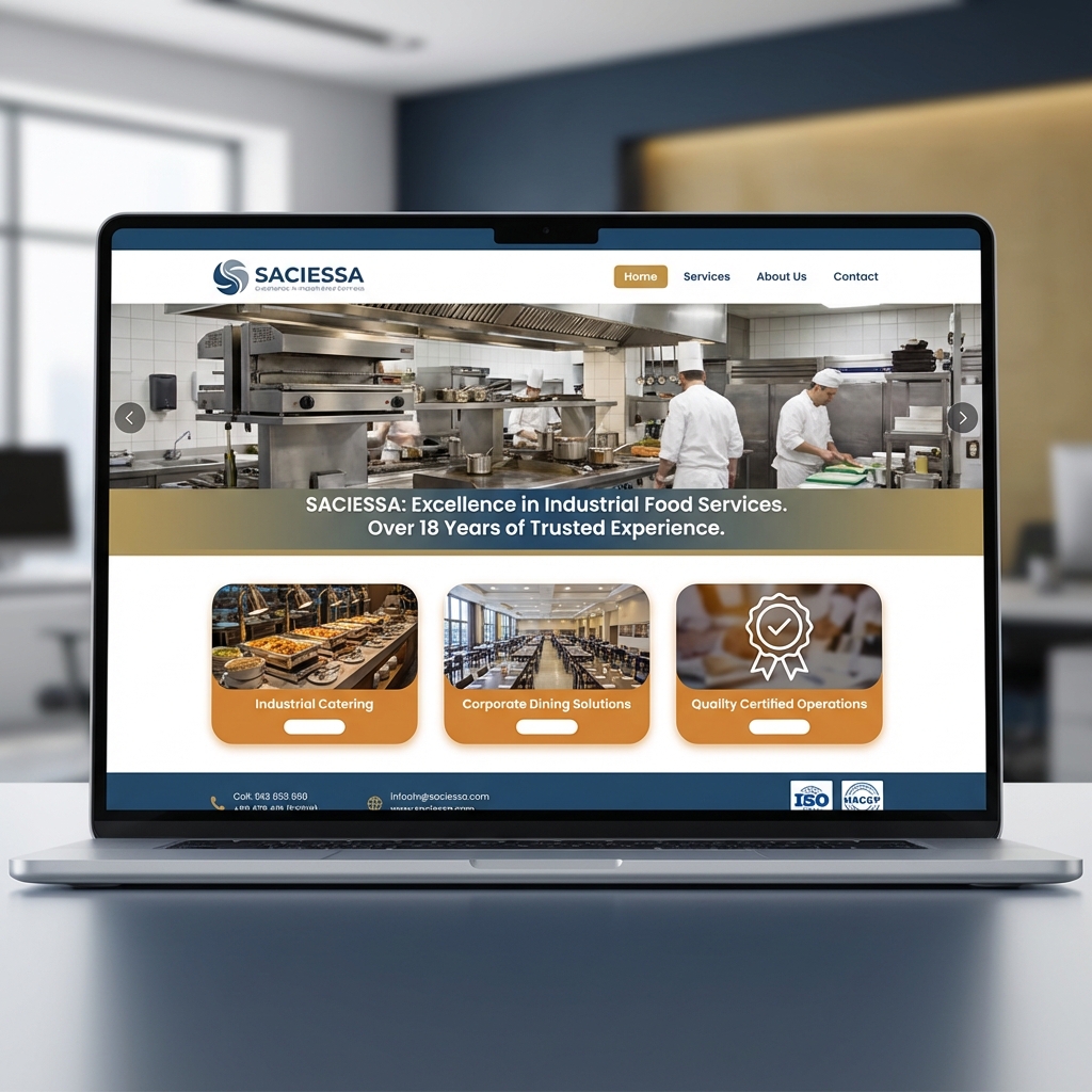 Sitio web corporativo SACIESSA - Desarrollo Web